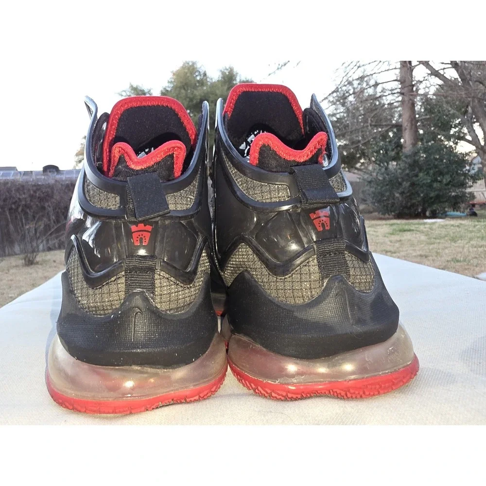 Nike LeBron 19 Bred Black University Red Basketball Shoes CZ0203-001 Mens